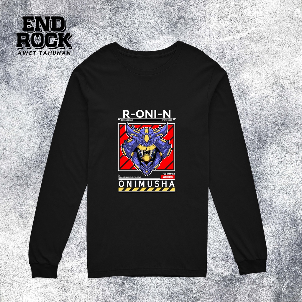 Kaos Lengan panjang kaos Longsleeve Tema ONINMUSHA SAMURAI DTFS125