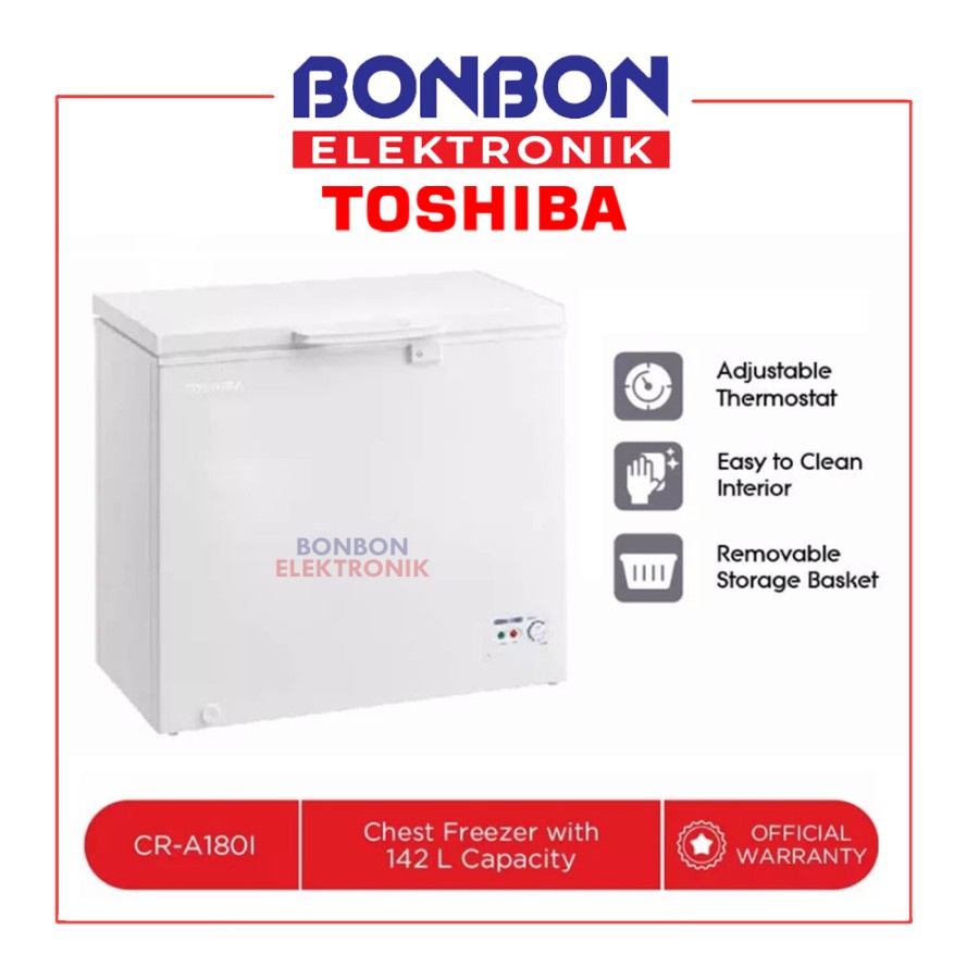 TOSHIBA CHEST FREEZER 142 L CR-A180I / CR A180I FREEZER BOX