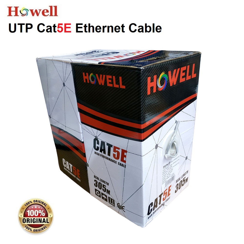 Howell Kabel Lan UTP CAT5 RJ45 Ethernet Internet 305M