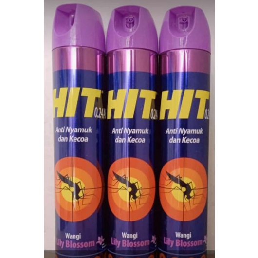 HIT AEROSOL 600 ML - ORANGE - LILY BLOOSOM - GREEN FOREST