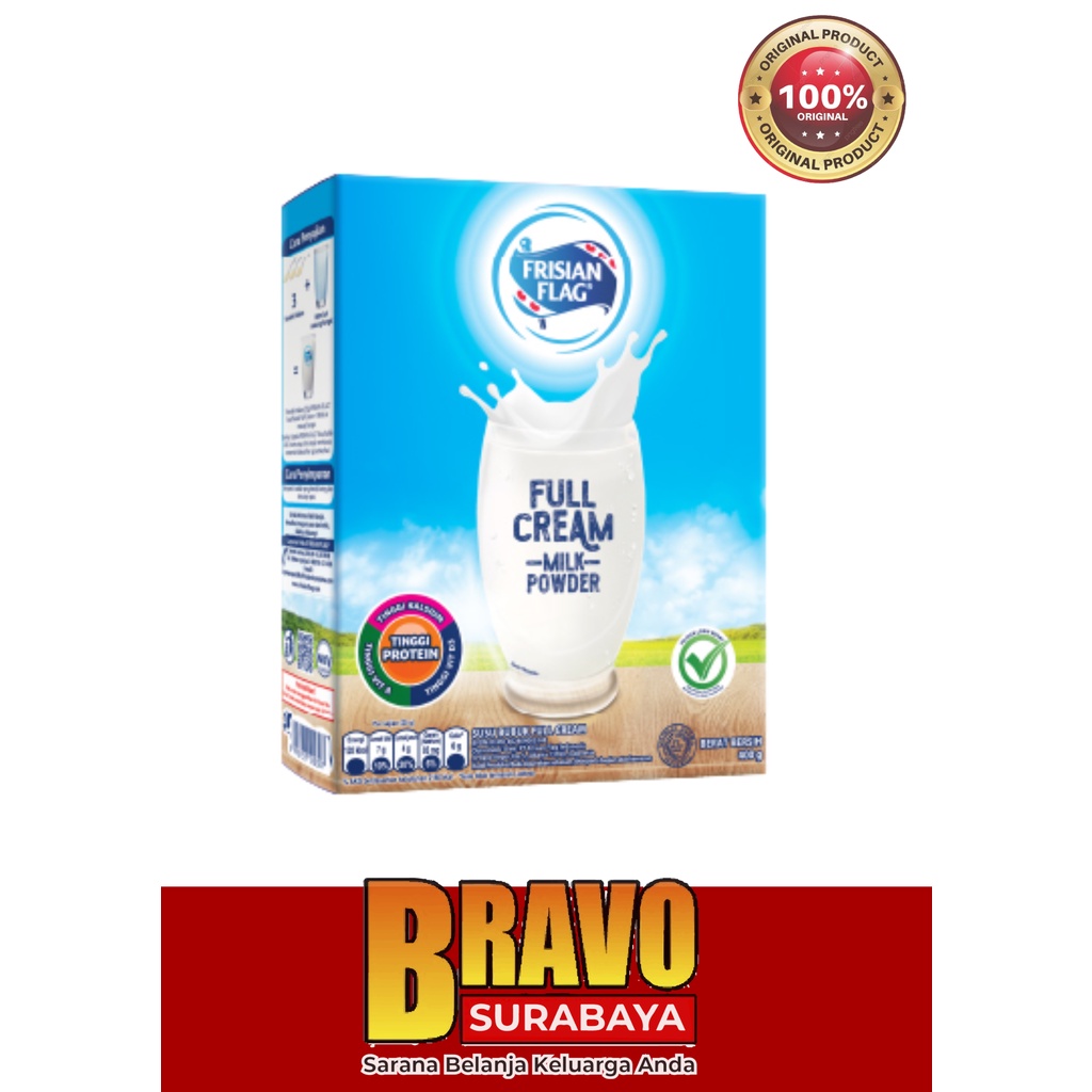 

Frisian Flag Full Cream 400gr / Susu Bubuk Berkualitas