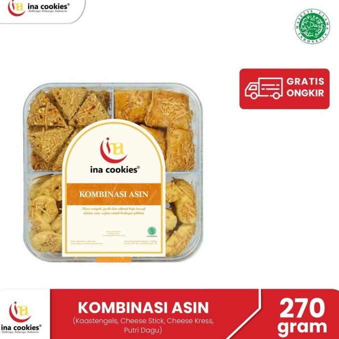 

KUE KERING INA COOKIES ANEKA ASIN KUE KERING LEBARAN TOPLES KOMBINASI EL09I09A82L