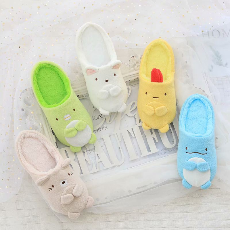 SANDAL RUMAH SUMIKKO GURASHI SHIROKUMA TONKATSU PENGUIN EBI FRY TOKAGE NEKO SEPATU KAMAR