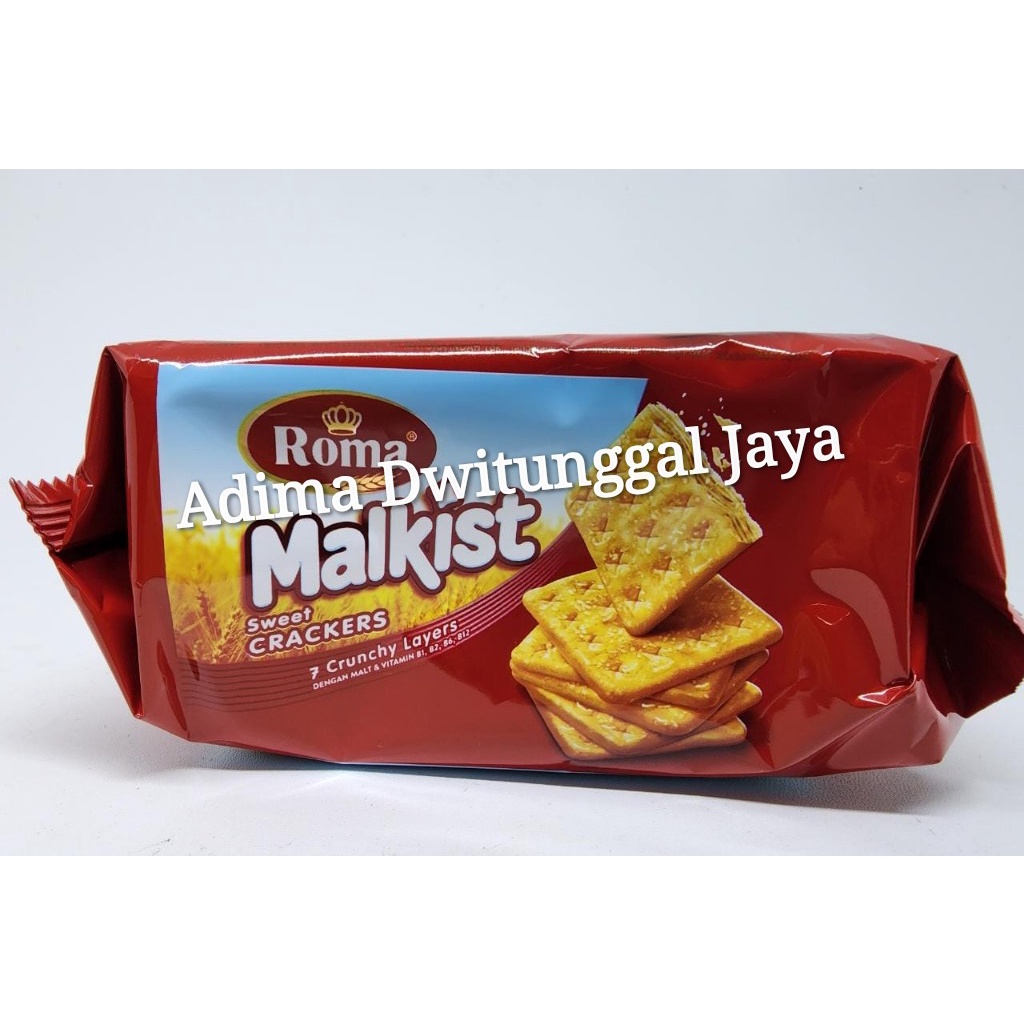 Roma Malkist Crackers Biscuit / Biskuit Roma Malkist Crackers 105 gr