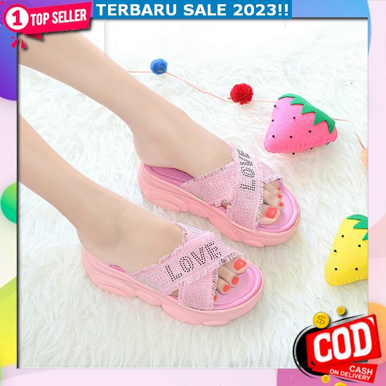 Sendal Anak Perempuan Import Korea Terbaru Sepatu Sandl Santai Anak2 Sandal Gunung Karakter Sd Tk Le
