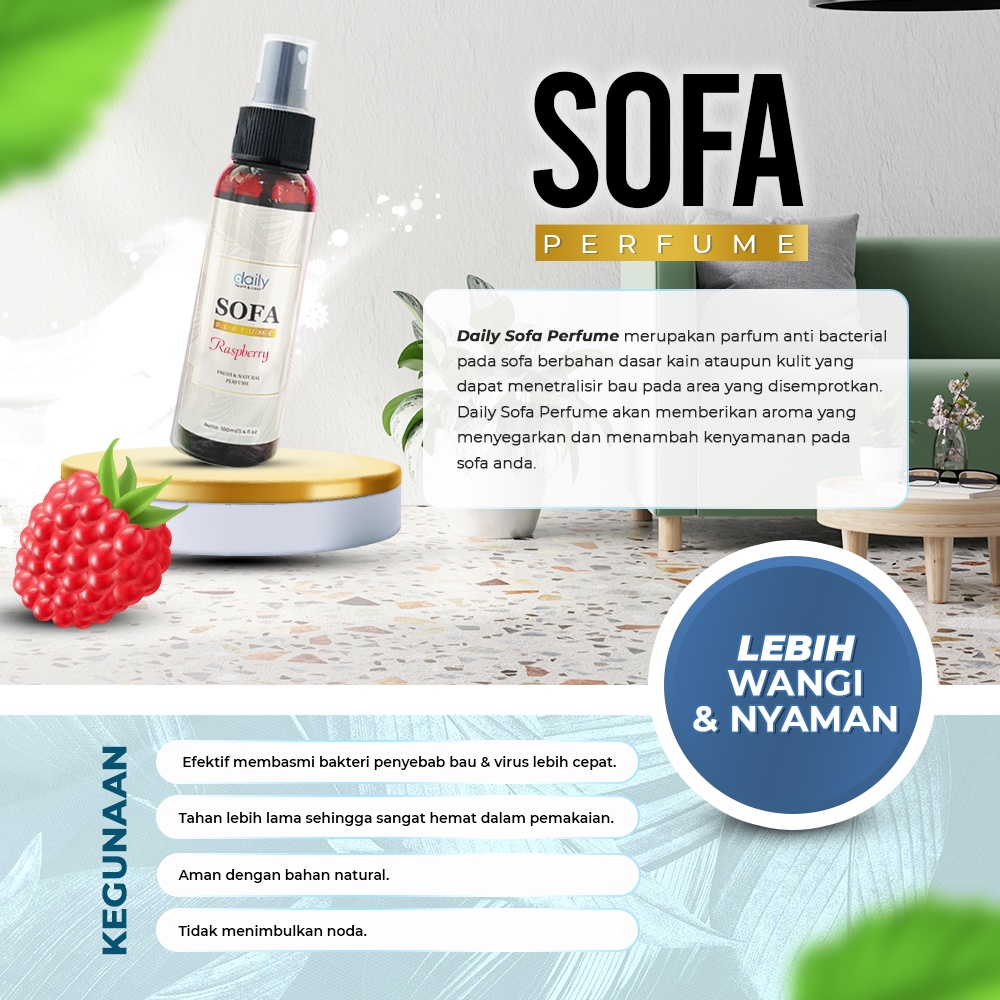 [Paket Bundling] Daily Sofa Perfume Spray + Sofa Cleaner Pembersih dan Pengharum Sofa