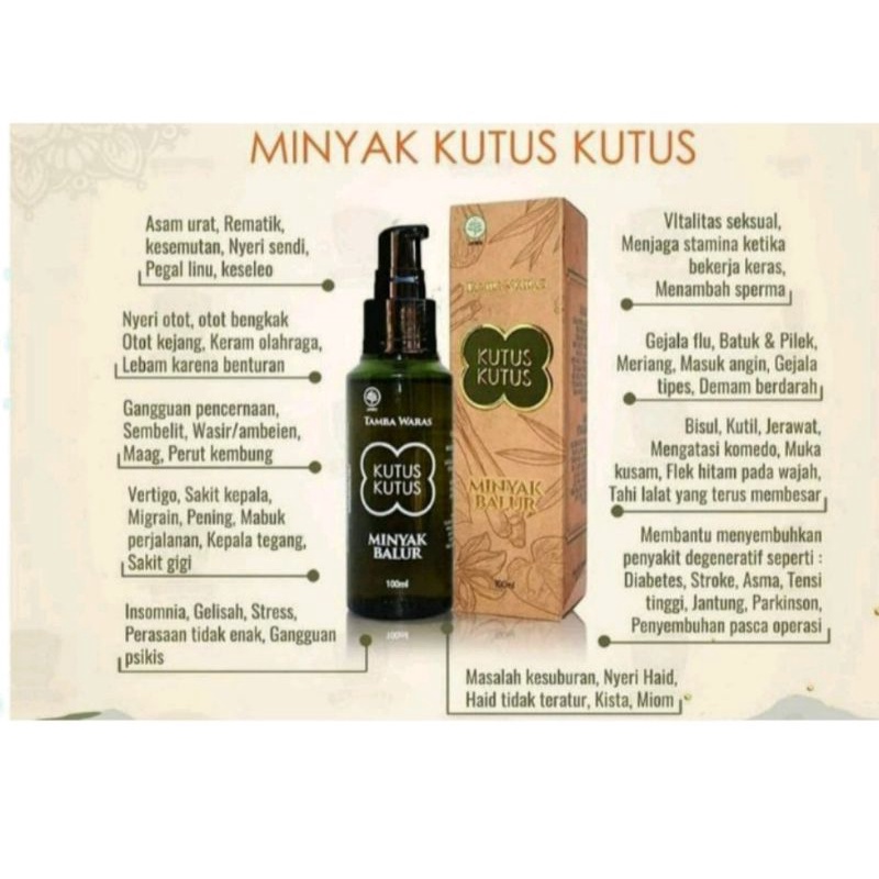 Minyak Balur Kutus Kutus Original Tamba Waras 100ml