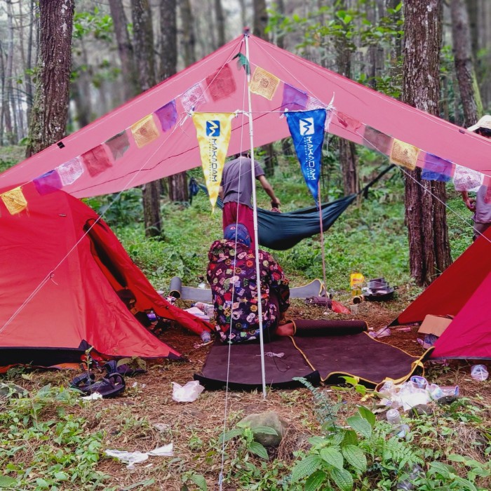 tiang flysheet frame fly sheet tenda alumunium set
