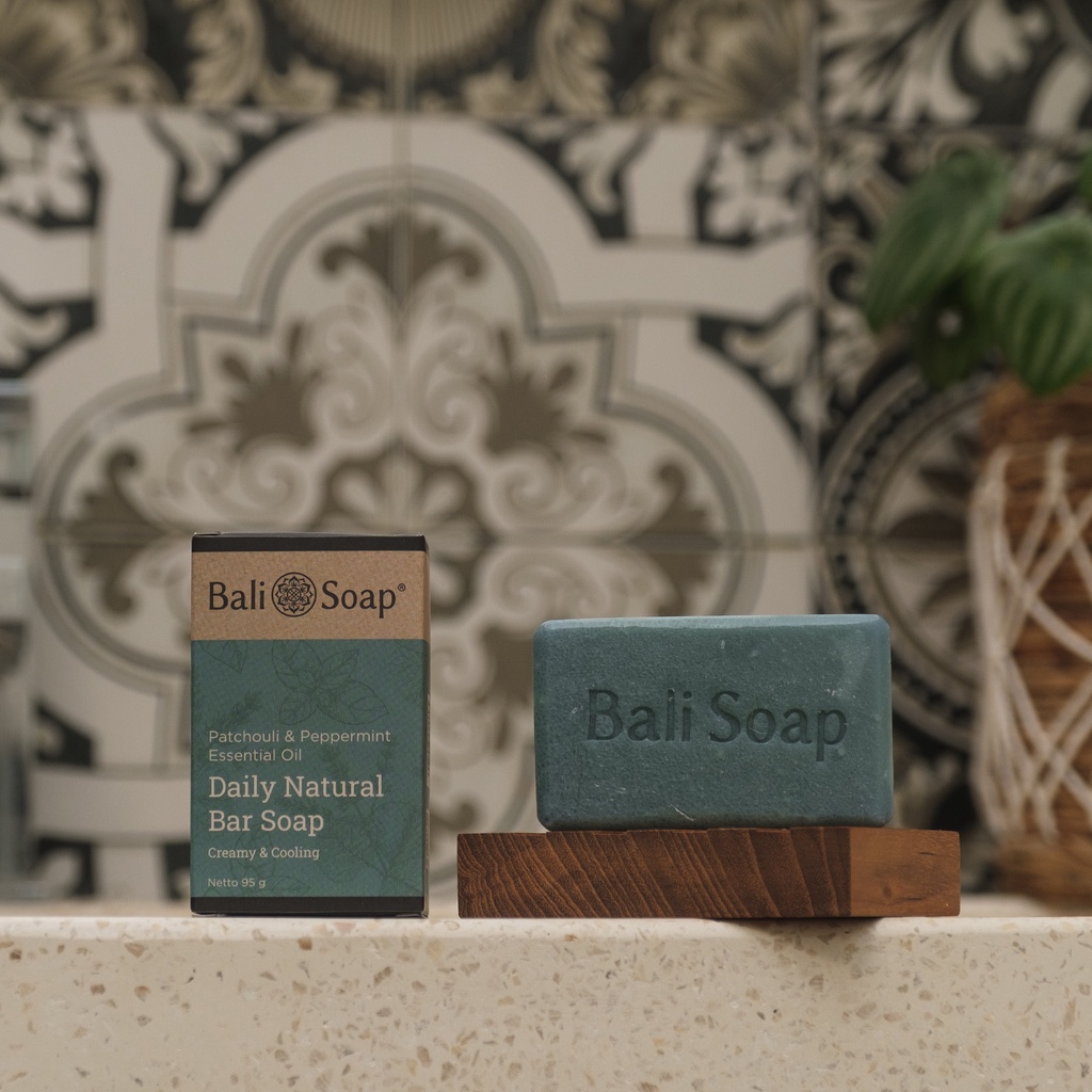 Bali Soap Essential Oil Bar Soap 95g - Patchouli &amp; Peppermint