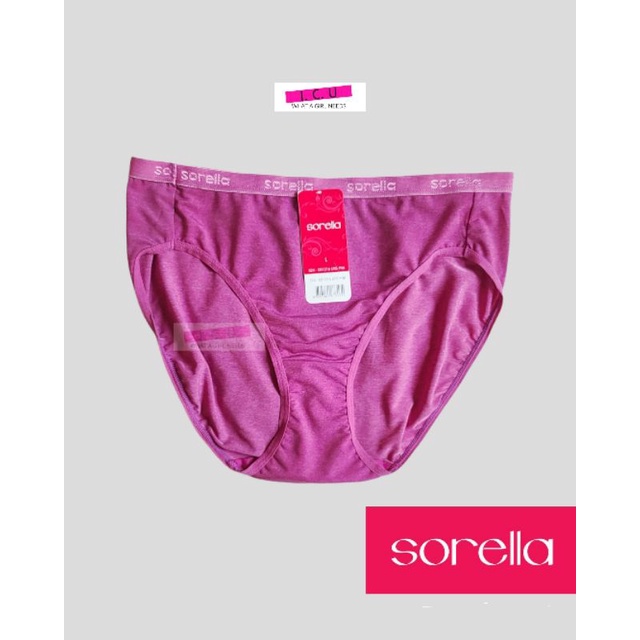 Celana Dalam Wanita Panty Midi Original Sorella S24-081216 Pink Size M L
