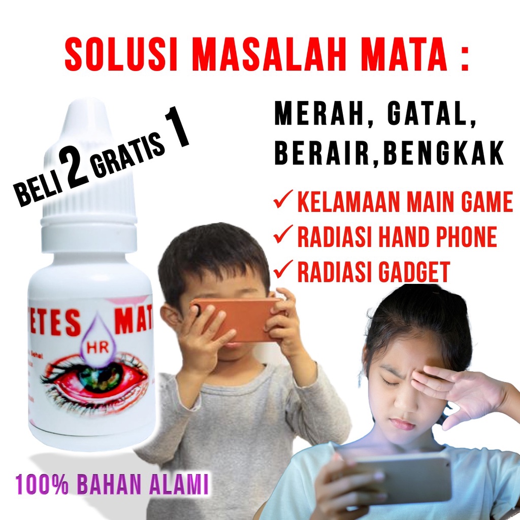 HR Tetes Mata Merah Iritasi Radang Perih Bengkak Gatal dan Berair