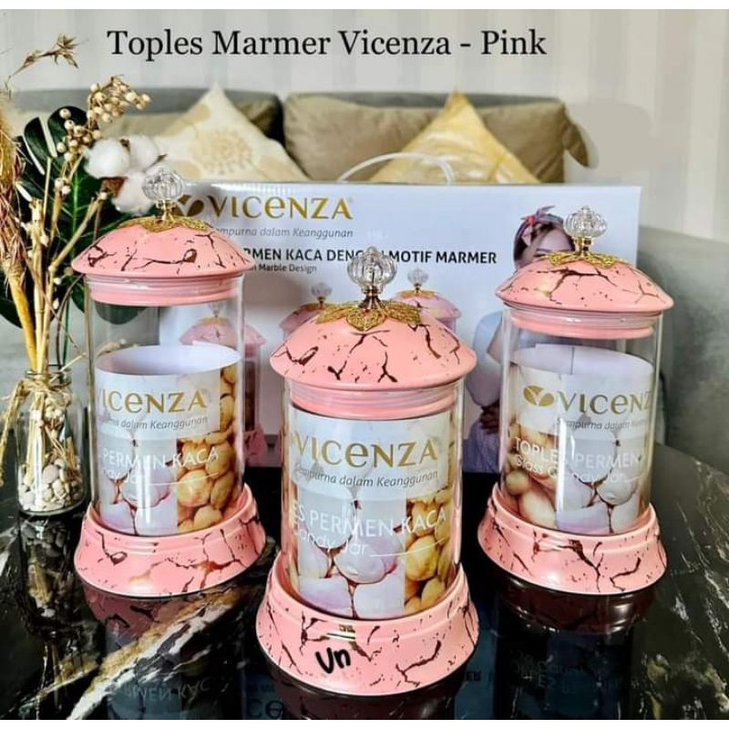 ( FREE BUBBLE ) Toples keramik VICENZA  marble set 3