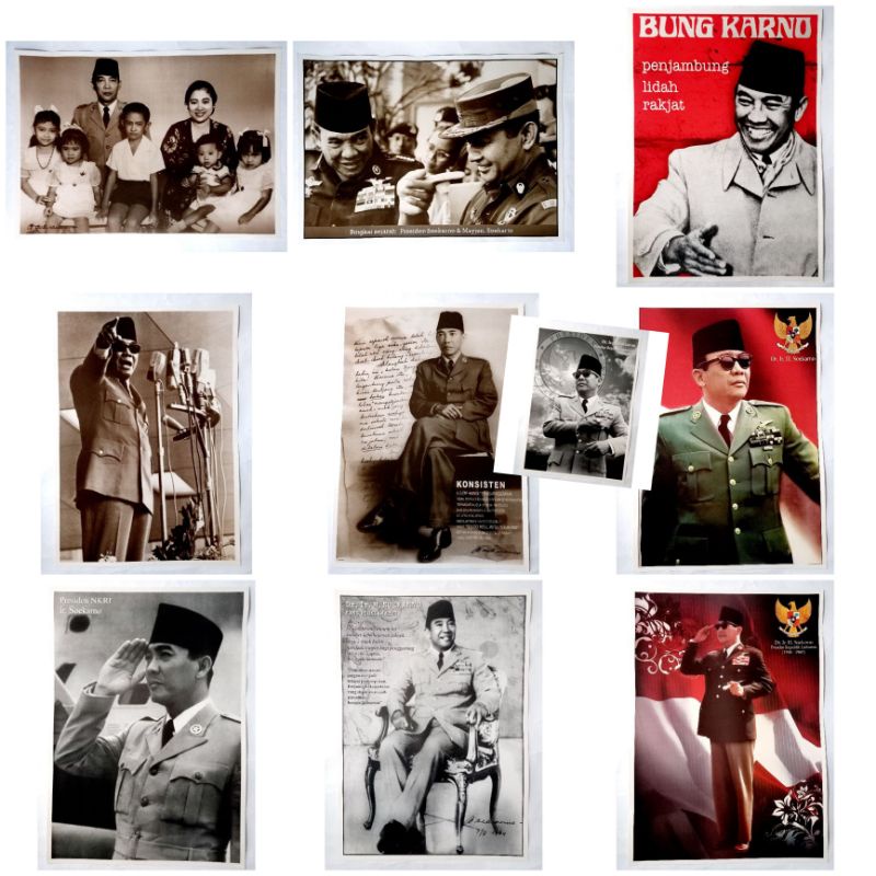 Poster Presiden Soekarno Ukuran Jumbo 50cm x 70cm