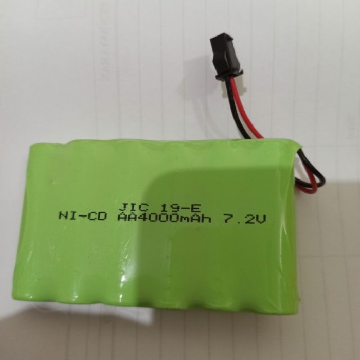 FLASH SALE BATERAI RC BATRE AA MOBIL REMOT KONTROL SOKET HITAM 4000MAH 7,2V UNTUK TERLARIS
