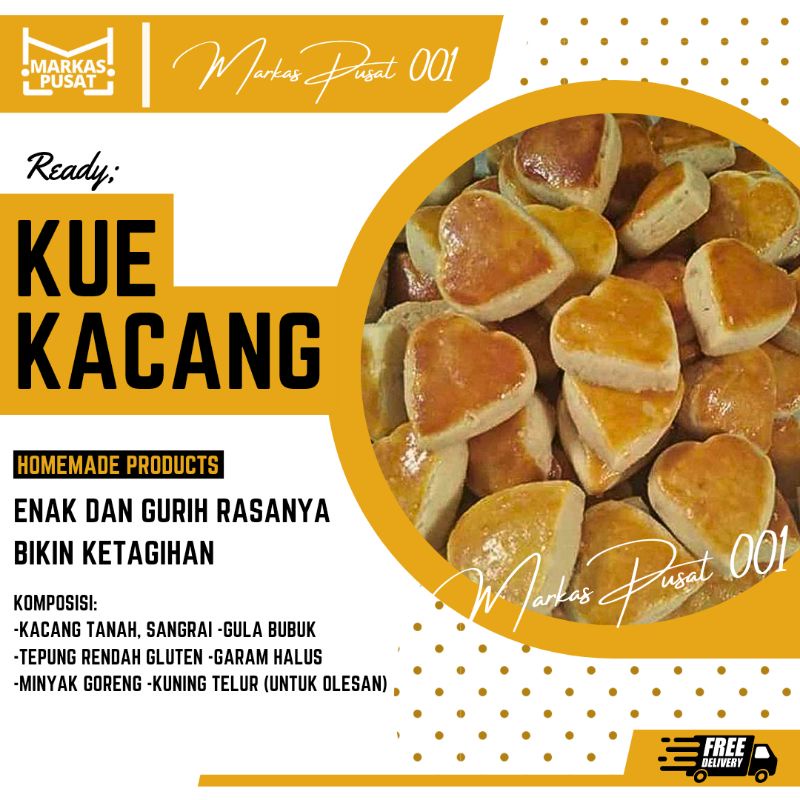 

Kue kacang 500gr peanut butter cookies 500 gram kue lebaran homemade kue kering