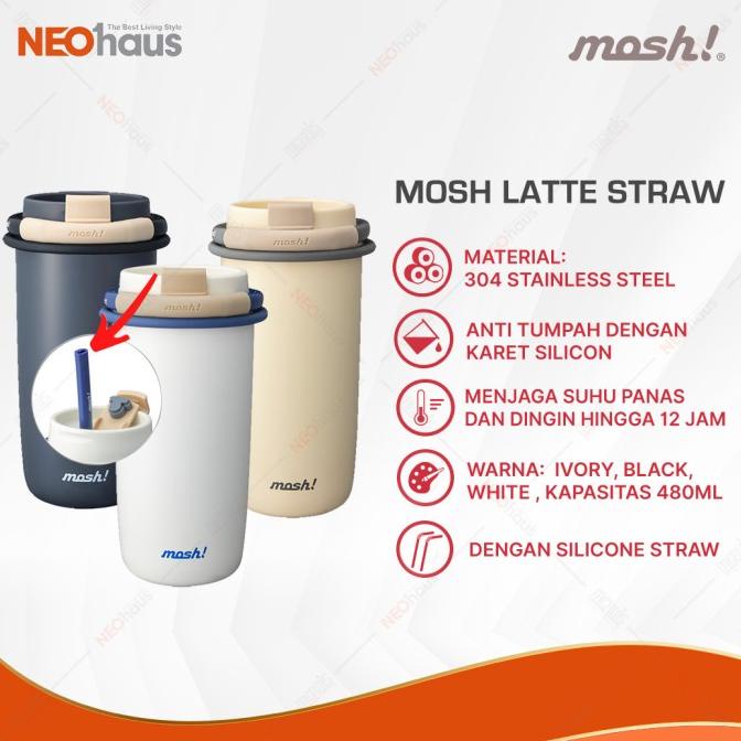 Mosh Straw Latte Tumbler 480ml