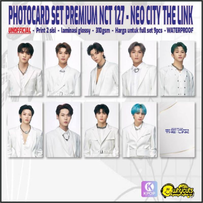 Photocard NCT 127 Neo City the Link print 2 sisi laminasi glossy