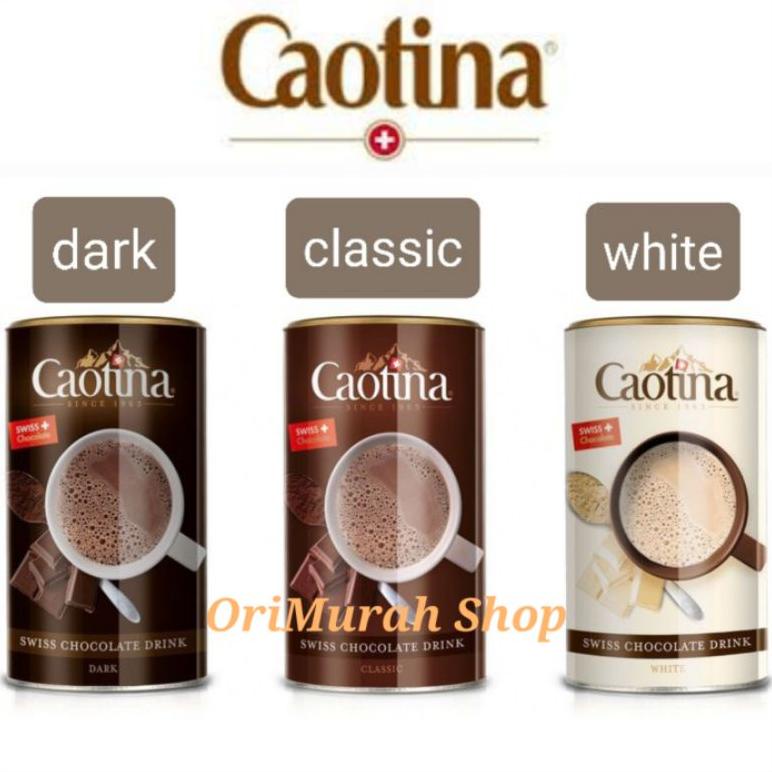 

Caotina Swiss Chocolate Drink 500 Gram Bubuk Minuman Coklat Classic Dark White Hot Chocolate Import Halal Caotina Original Noir Blanc 500G Kaleng Serbuk Minuman Cokelat Yesicamart