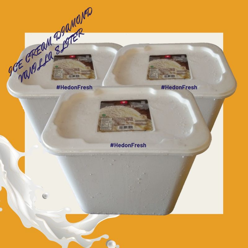 

Ice Cream Diamond Vanilla 8 Liter