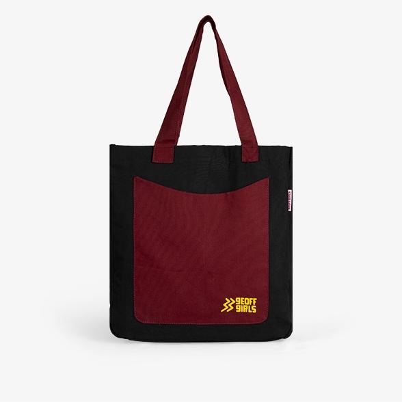 Geoff Girls Official - Alianora Black Maroon | Tas Tote | Tote Bag