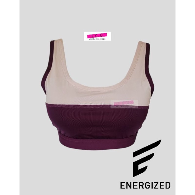 Sport Bra Pakaian Dalam Olahraga Wanita Activewear Original Energized by Pierre Cardin 201-1047C Dar
