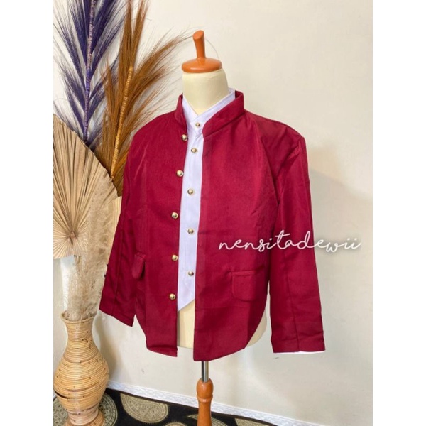 Beskap Hewes, Adat Jawa / Solo - Warna Maroon