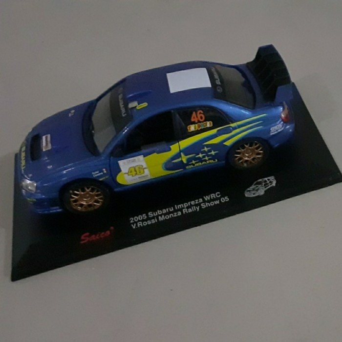 DISKON SPESIAL SUBARU IMPREZA WRC 2005 V ROSSI MONZA RALLY SHOW OR MAKINEN SAICO TERLARIS