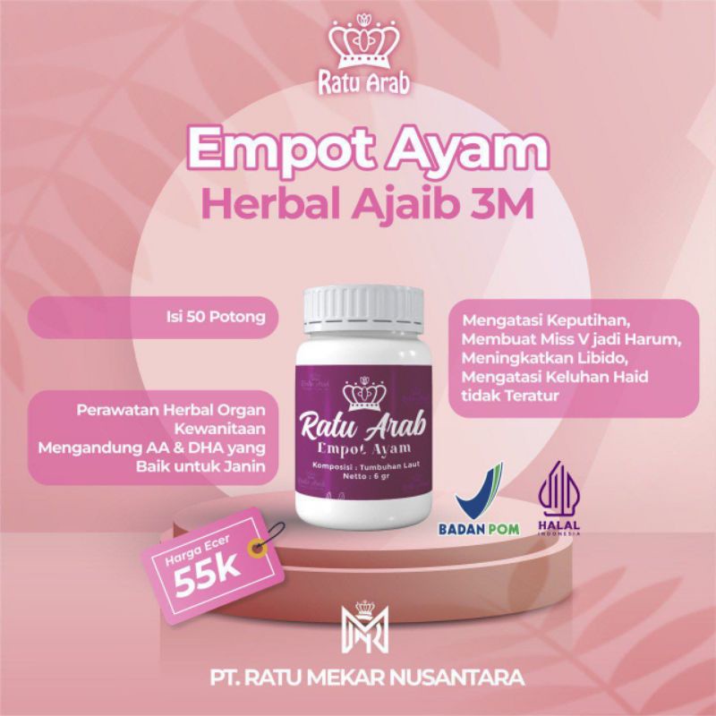 

Ratu Arab Herbal 3M empot ayam