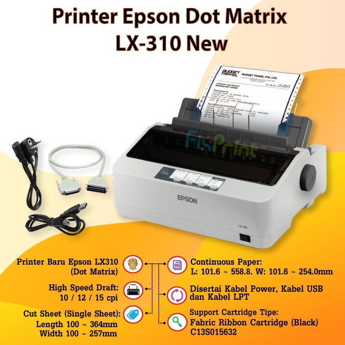 Printer Dot Matrix Kasir Epson LX310 LX-310 LX 310 Printer POS LX-310