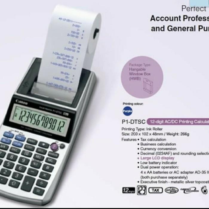 

Terlaris Canon P1 Dtc Ori - Print Kalkulator Struk / Printing Calculator P1Dtc