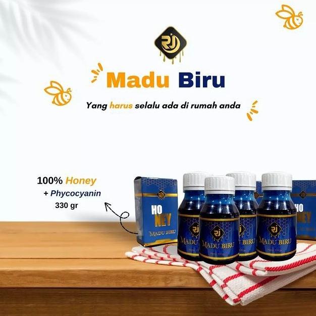 

Rjpro Madu Biru | 100% Madu Murni Dengan Phycocyanin Alga Biru