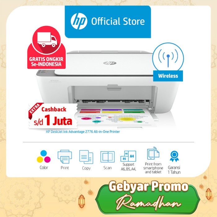 HP DeskJet Ink Advantage 2775 & 2776 All-in-One Printer