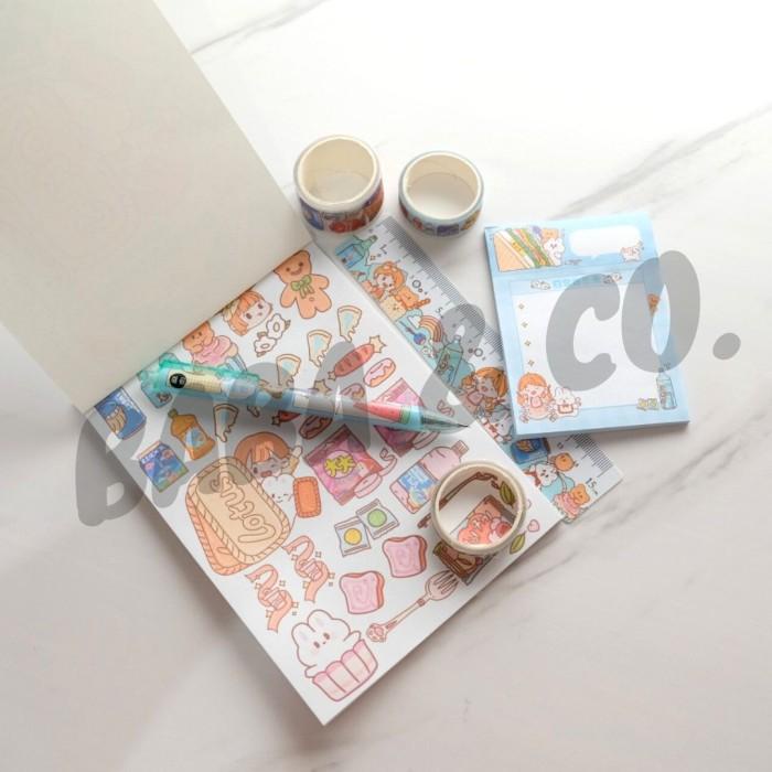 

STIKER WASHI TAPE JBE-SCH PAKET STICKER 5 IN 1 CUTE GIRL IMUT LUCU COD