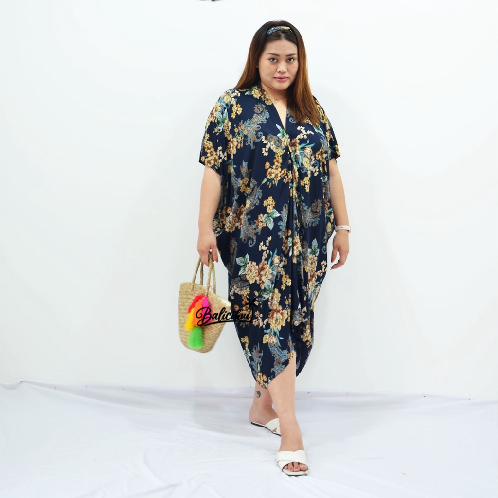 Balicihui Kaftan Rania Kaftan Plus Size Jumbo Bigsize Free Bandana