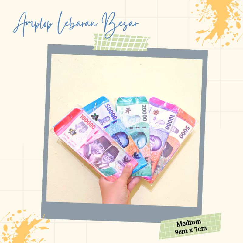 

Amplop lebaran Unik| Amplop Lebaran Besar Uang tidak dilipat| Custome amplop