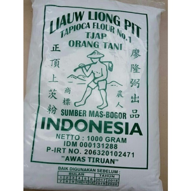 

Terlaris Bbb Tepung Tapioka Liauw Liong Pit Sagu Tapioca No 1 Tjap Orang Tani 1 Kg