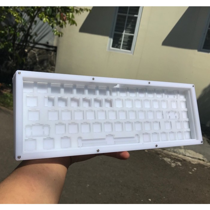 Terlaris Keyboard Custom Case Acrylic Noir N1 V2 + Plate Mechanical Keyboard