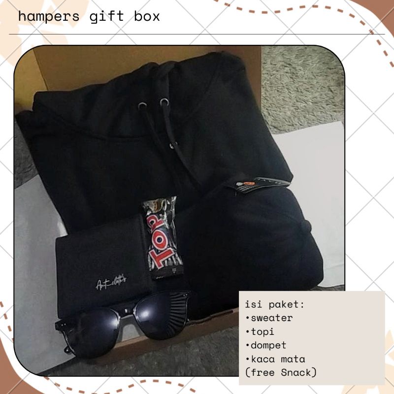 

Hampers Gift Box | set hadiah cowok | sweater hoodie