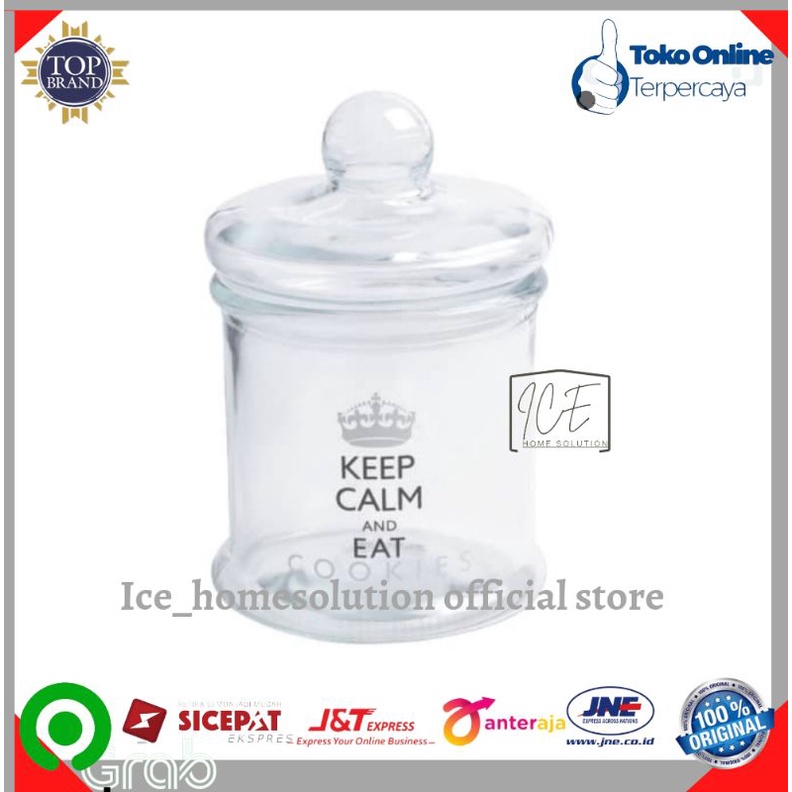 Kris 900 Ml Stoples Calm And Eat Cookies/toples kue/toples cemilan/toples Ace hardware