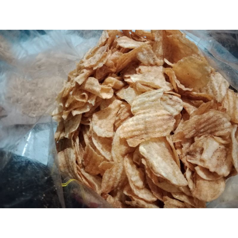 

kentang gelombang 100 gr/1 ons rasa sapi panggang