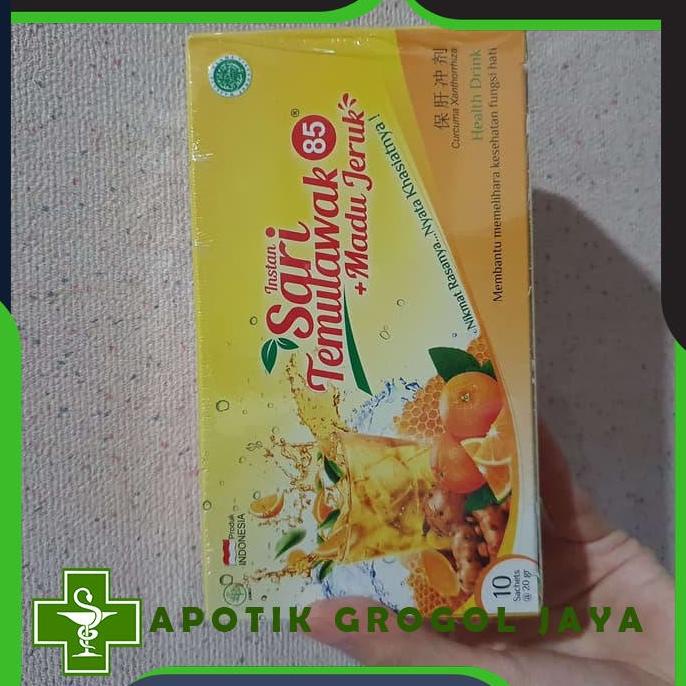 

Sari Temulawak Madu Jeruk 85 isi 10 sachet Asli Original