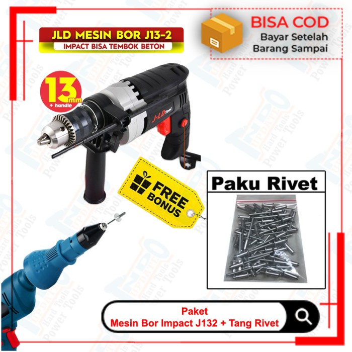 Mesin Rivet Tembak Bor Rivet Paku Tembak Paket Bor Dan Adaptor Rivet