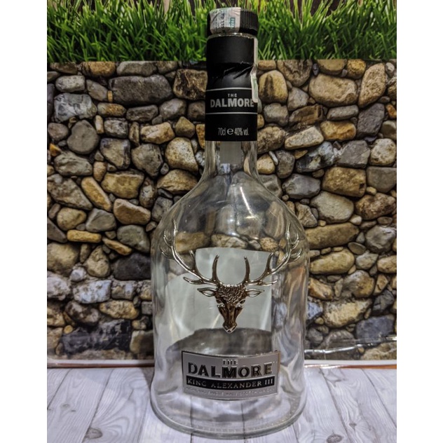 botol bekas minuman miras dalmore king Alexander III NO BOX, hiasan ding ding, free paking teraman /