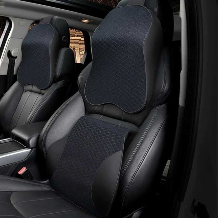 FMFIT Neckbuddy contoured car headrest BANTAL LEHER PUNGGUNG SANDARAN MOBIL