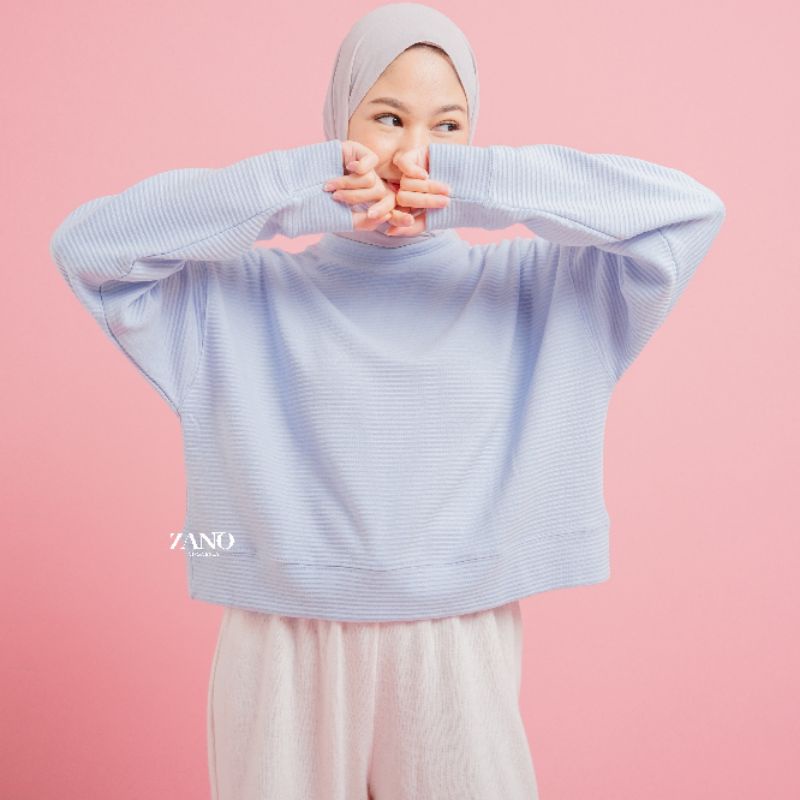 ZANO BASICS Sweater Crop Knite Texture