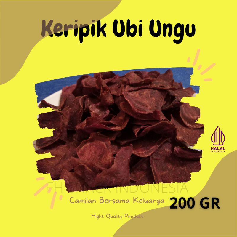 

Keripik Ubi Ungu Manis | Kripik Ubi Ungu 200 Gr