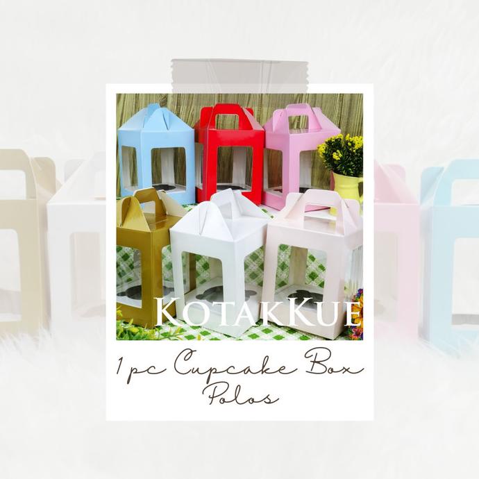 

salle Kotak / Dus / Kardus / Box Cup Cake isi 1 kue muffin
