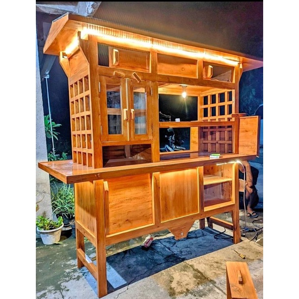 Gerobak angkringan jepang lampu led