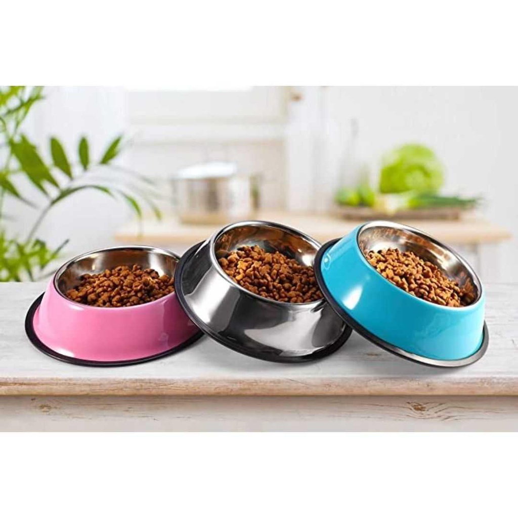 Tempat Makan Kucing Anjing Anti Slip Pet Bowl 22 cm HS201 WHBL Hewan Peliharaan Tempat Makan Kucing Anti Semut Otomatis Tempat Makan Anjing Stainless Tempat Makan Anti Semut Tempat Makan Gantung Tempat Makan Anjing Otomatis Tempat Makan Hewan