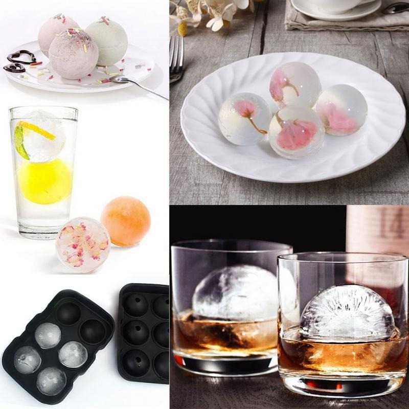 Winzwon Cetakan Es Batu Ice Cube Tray Cube Ball 2 PCS - CW76685 Cetakan Es Batu Cetakan Es Krim Cetakan Es Batu Silikon Cetakan Silikon Silicon Sendok Silikon Bayi Cetakan Es Krim Silikon Cetakan Es Mesin Es Batu Kristal Cetakan Es Krim Bayi Es Batu Krist